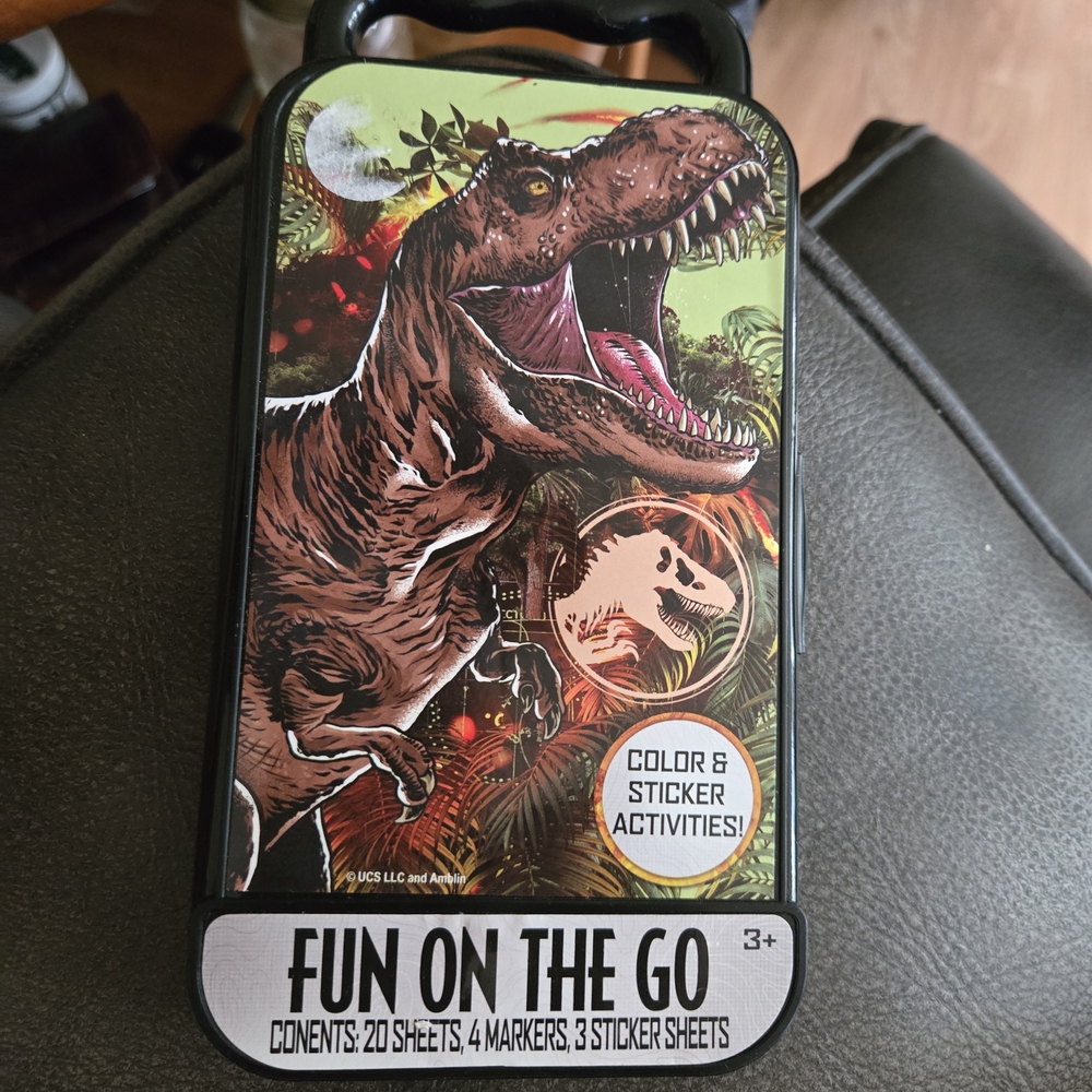 Dinosaur Themed Phone Case with Stickers